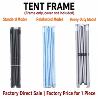 Tente de camping gonflable pop-up en aluminium pour l'extérieur, pliable rapidement, 3*3m, 3*6m, 4*4m, OEM