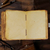 Livre de sorts Prop Cadeau Halloween Décoration Journal en cuir Livre d'écriture Ombre Cadeau de Noël Grimoire