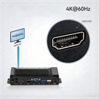 Mini PC sin Ventilador RK3576S para Señalización Digital, 4GB RAM, 64GB EMMC, Android 14, Debian 12, NPU AI de 3TOPS, Reproductor Multimedia con Pantalla 4K HDMI