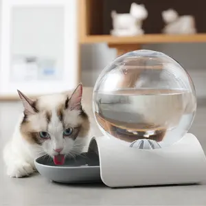 Pompon popular fashion design pet fontanelle automatiche cat water bowl basin dog supplies water feeder