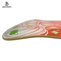JIESEN Meilleure vente Planche de skateboard en érable 7 plis avec double rocker et placage en érable, impression personnalisée pour design, épaisseur 10,2 mm, film de transfert thermique