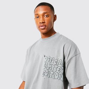 Premium Quality Oversized T <b>Shirt</b> for Men Custom Printed Logo Drop Shoulder Cotton Streetwear Wholesale Fashion Apparel - Product Image 3