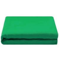 Kain Latar Belakang Green Screen Chroma Key untuk Fotografi, Siaran Langsung, Pemotretan - Campuran Poliester Katun Putih Biru