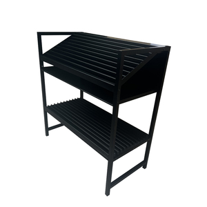 Chất lượng cao triển lãm hội trường sàn gạch ceramic kệ trưng bày chủ đá cẩm thạch đá slab Board Kim Loại hiển thị đứng - Product Image 5