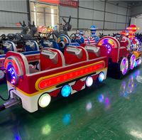 Train sans rails électrique pour enfants, divertissement intérieur et extérieur, pour centres commerciaux et complexes touristiques