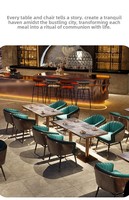 Tables et chaises de restaurant en acier inoxydable de qualité industrielle, personnalisables en couleur/taille, commande en gros, directement de l'usine