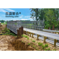 Pont à treillis modulaire préfabriqué facile à construire construction compact 200 structures en acier pont suspendu bailey