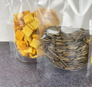 Sacs en plastique transparents à fermeture éclair, imprimés sur mesure, avec logo personnalisé, de qualité alimentaire, pour l'emballage d'aliments pour animaux et de chips. - Product Image 6