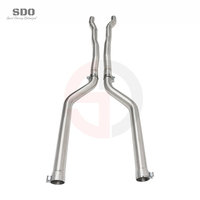 Sistem Knalpot Mid Pipe Ganda SD T304 untuk BMW M5 F90 V8 4.4T 2018-2023 Gaya Balap Performa Tinggi dengan Panjang Equal