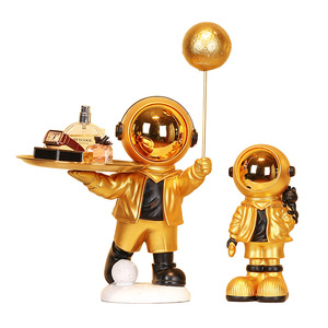 Creative tray balloon astronaut home gift decorations for home