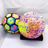 Bola Sepak Bola Inflatable Lampu Flash Ukuran Besar Terlaris untuk Anak-anak, Permainan Kebugaran, Pesta Malam