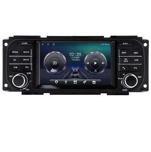 Lecteur audio de voiture Android 14 5 pouces pour JEEP Grand Cherokee <span class=keywords><strong>Liberty</strong></span> Wrangler Chrysler pour Dodge 1999-2004 GPS DSP Carplay Radio - Product Image 1