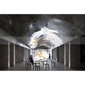 ANN7512 ASTM Certified 304 Stainless Steel <b>Sheet</b> 0.8mm 2B Finish Water Wave Pattern Decorative Panel for <b>Wall</b> <b>Cladding</b> & Ceiling - Product Image 2