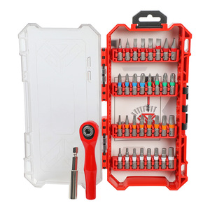 34 Piece Screwdriver Bit Set With Phillips Flathead And Bent Bits In Plastic Box For Diy Repair Tasks - Product Image 4