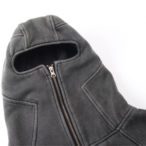 <span class=keywords><strong>Felpa</strong></span> da Uomo di Alta Qualità 100% Cotone French Terry 350g/m² con Cappuccio e Zip a Scomparsa Personalizzabile Modello <span class=keywords><strong>Oversize</strong></span> - Product Image 3