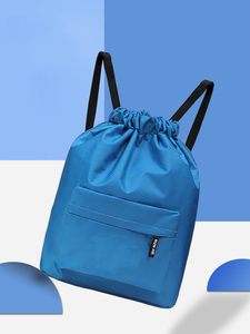 Promotional Wholesale Customized Logo Printed Waterproof Polyester Nylon Shop Gym Sport <b>Backpack</b> <b>Drawstring</b> Bags - Product Image 6