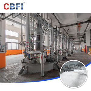 Mesin Pembuat Es Serpih Industri CBFI Sistem Penggaruk Es Otomatis Mesin Gear Kapasitas 40 Ton Pompa Motor untuk Perikanan Beton - Product Image 5