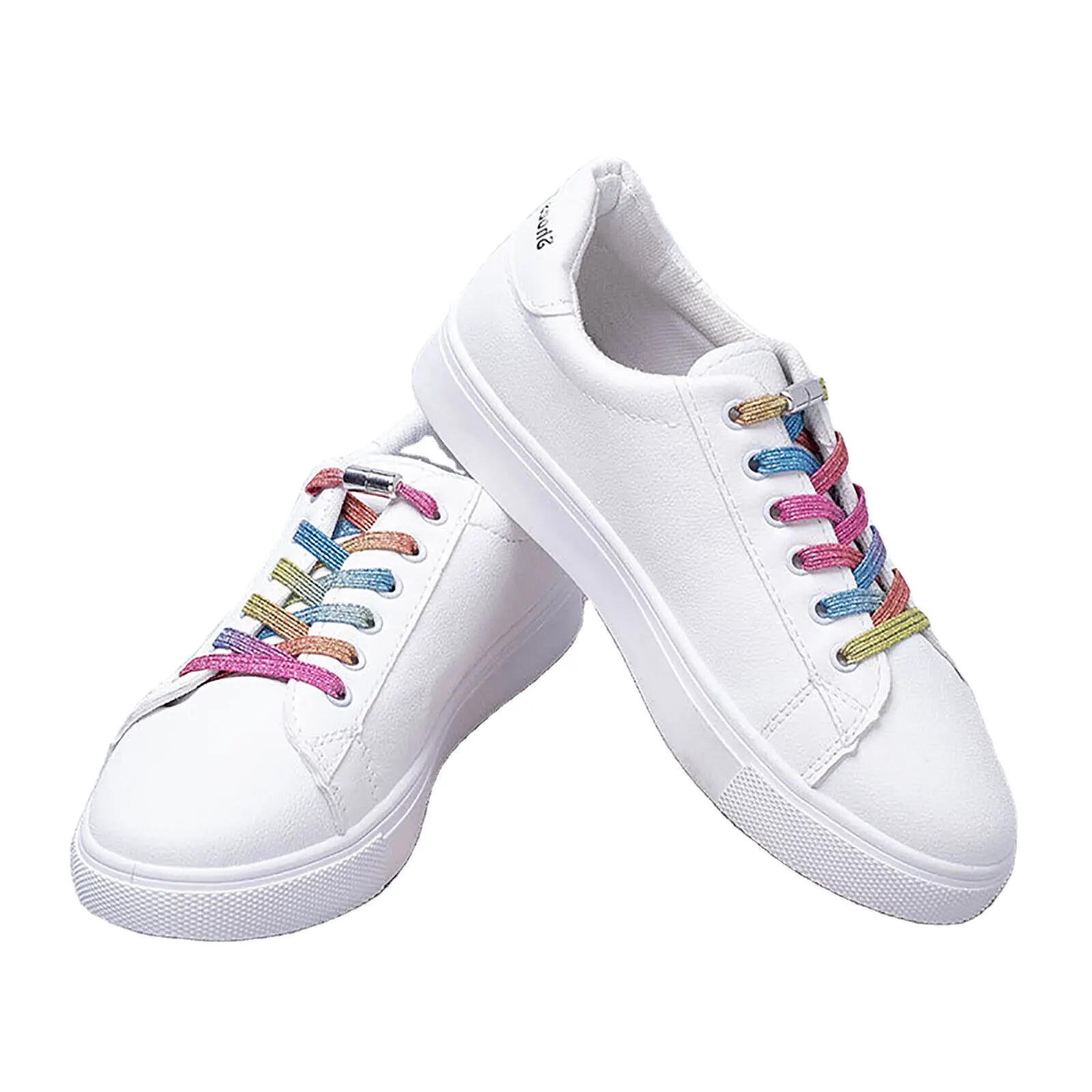 No Tie Locked Elastic Schnürsenkel Schnürsenkel Lazy Laces Sneakers Sport Kinder Erwachsene Rainbow Magnetic Lock Schnürsenkel