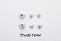 Boutons-pression en laiton, sans rouille, robustes, attaches métalliques étanches, boutons-pression à 4 griffes