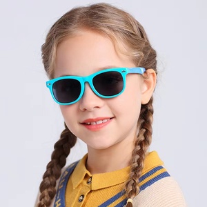 Girls Sunglasses Kids Children Sun <strong>Glasses</strong> Polarized Lenses Girls Boys TR90 Silicone UV400 Square <strong>Frame</strong> <strong>Baby</strong> Eyewear - Product Image 1