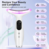 Masseur électrique vibrant portatif pour le visage et le cou, réduction des rides, nettoyage de la peau, lifting, appareil de beauté
