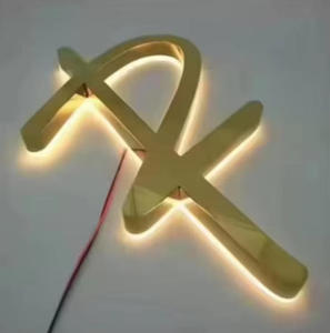 ป้ายอะคริลิค LED แบบกำหนดเอง ตัวอักษรเรืองแสงด้านหลัง สำหรับอาคาร สำนักงาน งานแต่งงาน ร้านค้า บ้าน โฆษณา แหล่งกำเนิดแสงนีออน ใช้ไฟ DC - Product Image 5