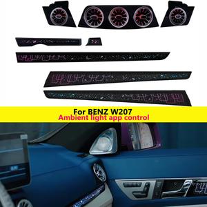 Iluminación Ambiental para Automóvil de 18 Luces para <span class=keywords><strong>Mercedes</strong></span> Benz W207 Coupé 2009-2016, Iluminación de Neón para el Tablero y el Marco de las Puertas, Edición Arcoíris Cielo Estrellado - Product Image 1