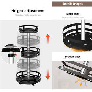 Vente en gros de nouveaux organisateurs de <span class=keywords><strong>cuisine</strong></span> multifonctionnels rotatifs pour comptoir, support de rangement pour bouteilles d'huile, de sel, de sauce, de vinaigre, organisateur d'épices - Product Image 5