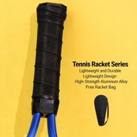 Raqueta de Tenis de Fibra de Carbono Duradera, Alto Brillo, Cabeza Extra Grande, Diseño Ligero, Grosor Personalizable, Nivel Club, para Miembros