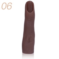 Missgooey Doigt d'entraînement en silicone pour nail art, outil de pratique pour salon de manucure, doigt artificiel flexible pour nail art