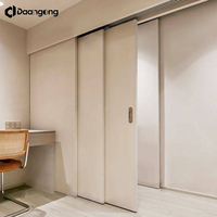 Puerta Corredera de Madera Sólida Personalizable con Kit de Marco para Dormitorio y Cocina, Resistente al Agua, Garantía de 5 Años