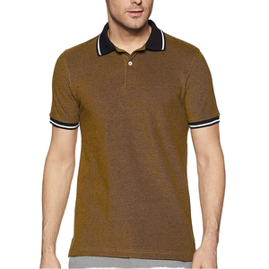Chemises personnalisées pour hommes, couleur unie, manches courtes, été, vintage, respirantes, en coton tricoté, pour le golf, grande taille - Product Image 4