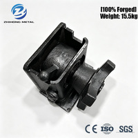 Verrou de conteneur 100 % acier forgé haute résistance, 52 mm, rétractable, certifié ISO 1161, 15,5 kg, pour camion