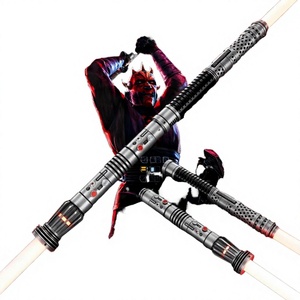 Sable de luz rojo de doble hoja de Darth Maul |   Empuñadura de Policarbonato y Aleación de Aluminio de Alta Resistencia, Recargable |   Unisex |   Venta al por mayor - Product Image 2