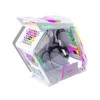 MANMU étui de jeu personnalisé Matx étuis d'ordinateur de jeu PC étui d'armoire de jeu blanc