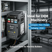 Variateur de fréquence vectoriel original ME300 1,5 kW monophasé 230 V VFD7A5ME21ANSAA certifié CE IP20 avec modèle STO pour convoyeurs