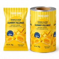 Gulungan Film Cetak Kustom - Film Laminasi Berbarrier Tinggi Cetak Gravure untuk Kemasan Permen Lunak & Permen Gummy