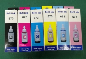 Greencolor Premium 673 recarga de tinta de tinte de impresora tinta de recarga de botella de alta calidad para Ep L1800 L850 L800 L805 - Product Image 3