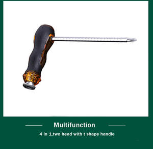 Juego de Destornilladores Magnéticos Ajustables 4 en 1 en Forma de <span class=keywords><strong>T</strong></span> Multifunción CRV con Logotipo Personalizado, Punta Doble Phillips y Ranurada - Product Image 6