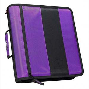 Échantillon gratuit, classeur à fermeture éclair en polyester BSCI, classeur à 3 anneaux de 2 pouces pour ranger les devoirs, classeur extensible à 6 pochettes, capacité de 380 feuilles - Product Image 1