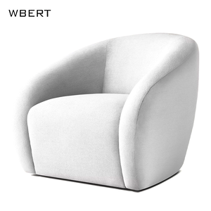 WBERT rh Furniture Style <span class=keywords><strong>nord</strong></span>-américain Fauteuil en velours et bois massif Tissu Chaise de salon personnalisée Mobilier rh Maison pour les loisirs - Product Image 6
