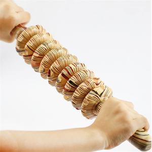 Venta al por mayor de madera de nueve ruedas masajeador <span class=keywords><strong>abdominal</strong></span> aplicación corporal rodillo de masaje rueda de los fabricantes - Product Image 2