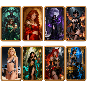 Regalo de Navidad, Barra de Cobre Puro 999 de 1 Onza AVDP, Diseño de Brujas Sensuales y Hermosas, Impresión UV Colorida, con Cápsula - Product Image 1
