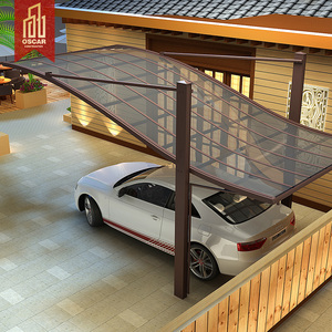 Cochera Exterior para Automóvil, Techo de Aluminio para Protección Solar, <span class=keywords><strong>Garaje</strong></span> de Aluminio, Cochera para Automóvil, Cochera Adjunta - Product Image 1