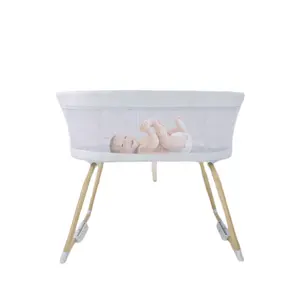 Xu Hướng Mới Xách Tay Bé Đu Crib Rocking Chức Năng Có Thể Gập Lại Giường Em Bé Trọng Lượng Nhẹ Du Khách Châu Âu Cũi Em Bé Với Cái Nôi