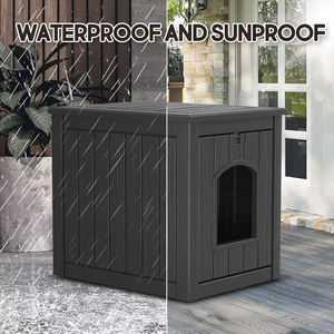 견고하고 조립하기 쉬운 실내외 다기능 고양이집 방수 방풍 숨김형 화장실 플라스틱 단열 - Product Image 5