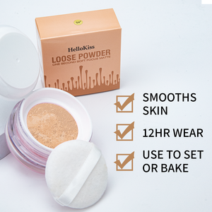 Wholesale Makeup Face Setting Powder 5 Color Private Label Translucent Loose Powder Setting Powder