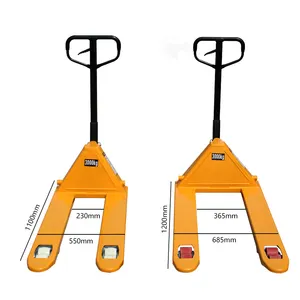 Manual disesuaikan Forklift 5 Ton Manual palet truk 3 Ton tangan palet truk tangan Jack palet dengan Ce