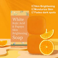 Jabón Artesanal de Cúrcuma, Quercetina, Papaya y Naranja Dulce, Limpiador Herbal para la Limpieza Facial y Corporal