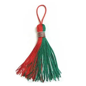 Home Decoration In Stock Wholesale mix color Tassel Fringe for bags Party Decoration Supplies KeychainTassel